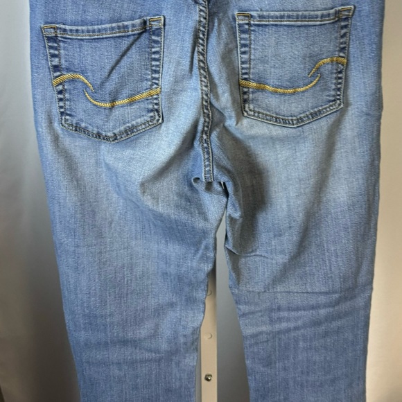 Signature Levi Strauss Sz 10‎ Long Mid Rise Straight Jeans Medium Wash - Picture 6 of 10